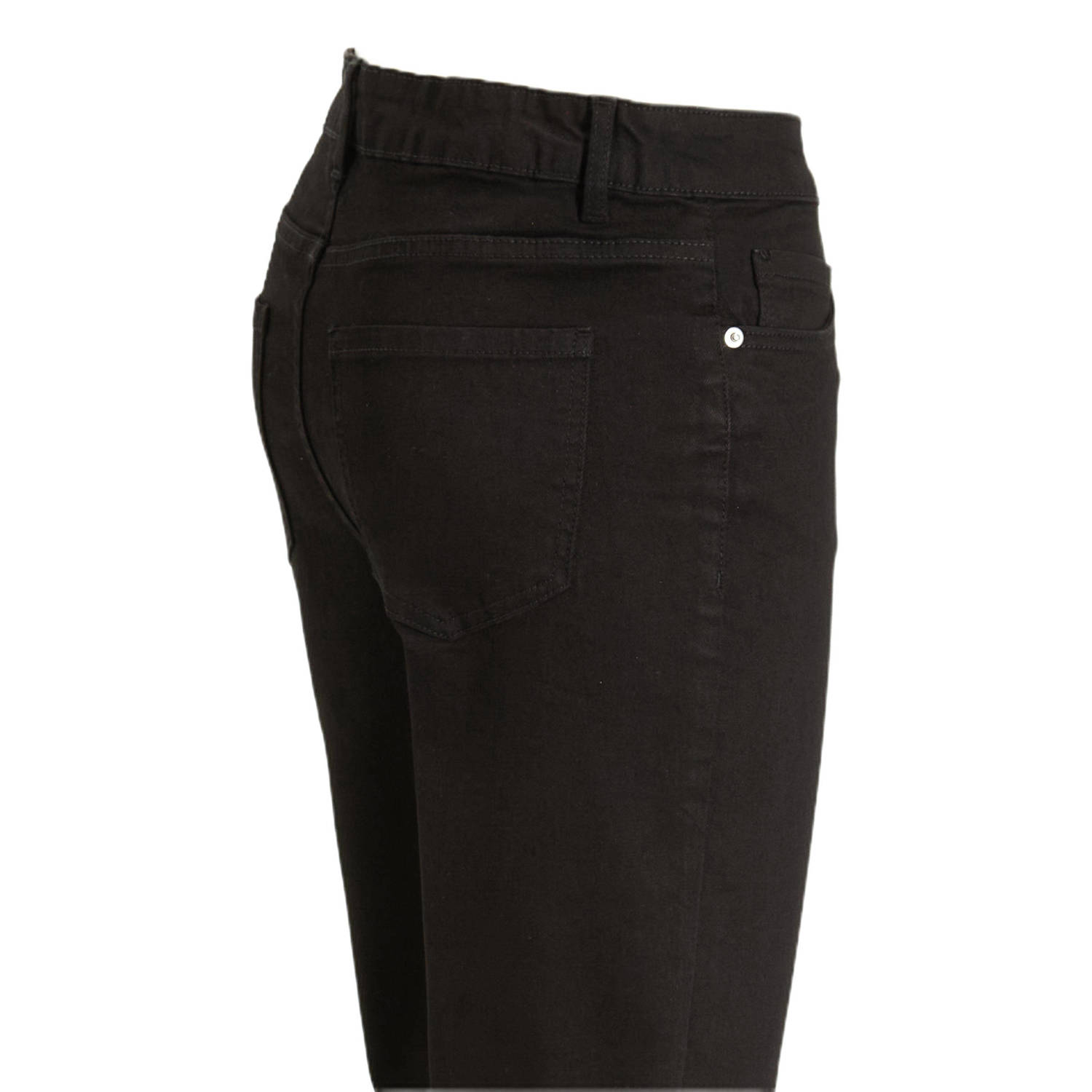 anytime high waist skinny jeans zwart