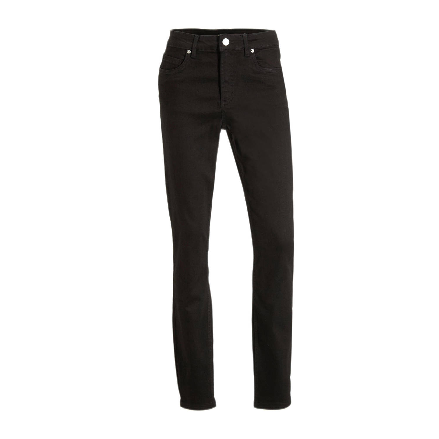 Anytime high waist skinny jeans zwart