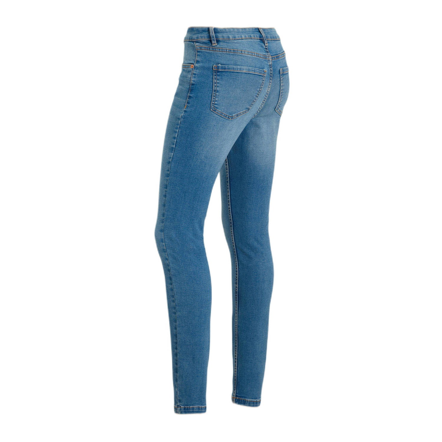 anytime high waist skinny jeans blauw