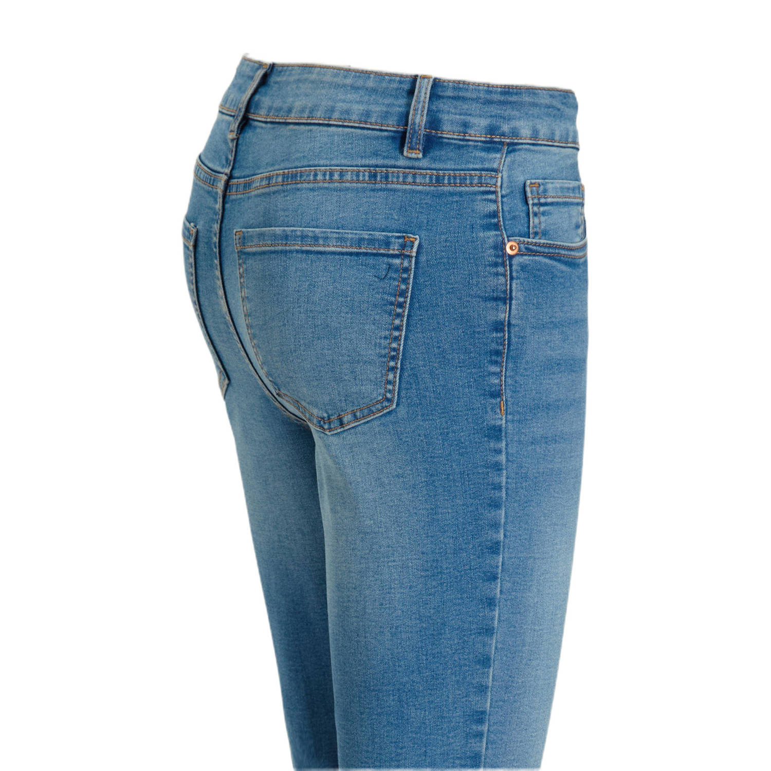 anytime high waist skinny jeans blauw