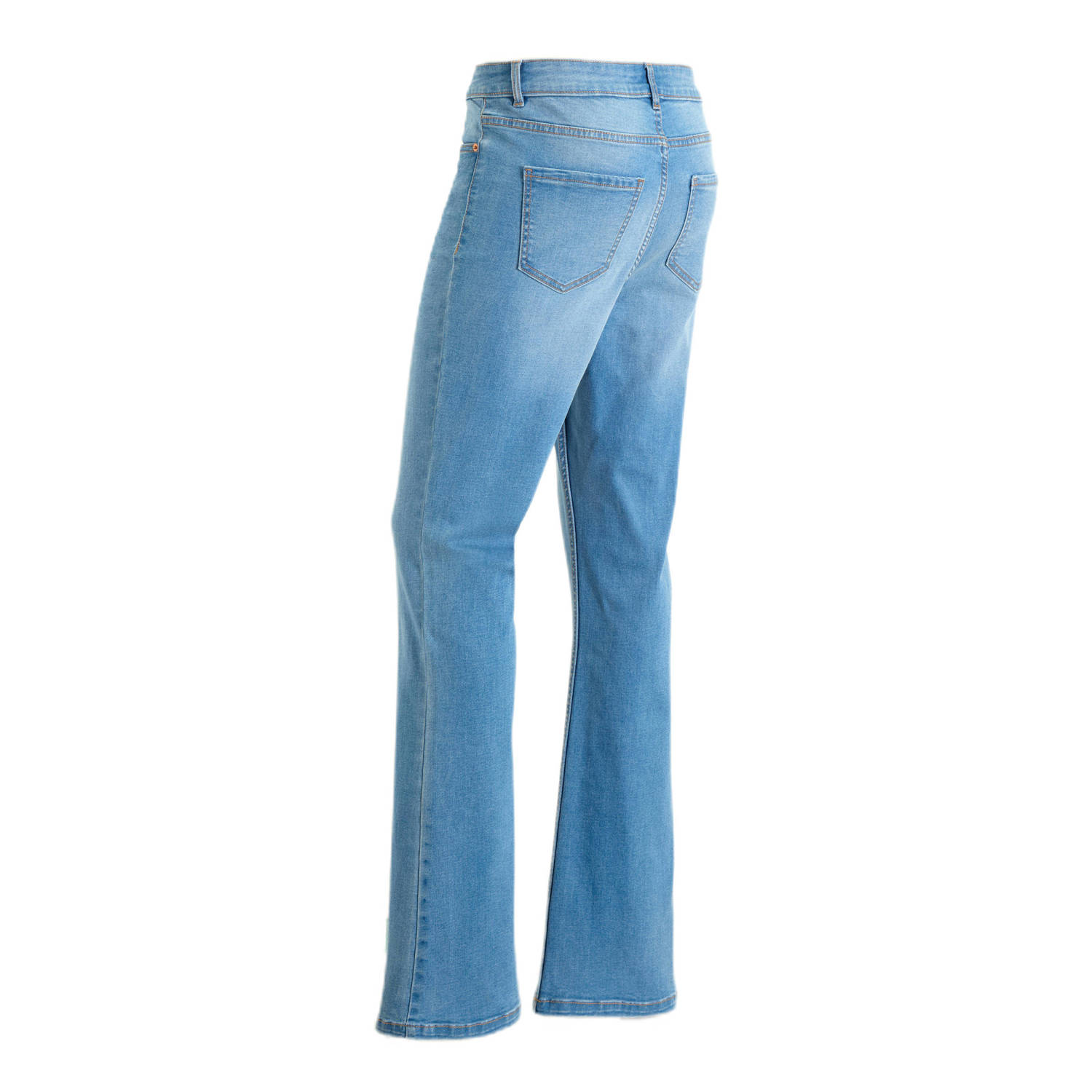 anytime high waist flared jeans blauw