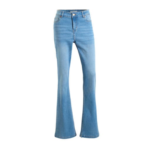 anytime high waist flared jeans blauw afbeelding