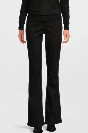 high waist flared jeans zwart