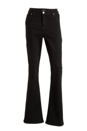 high waist flared jeans zwart