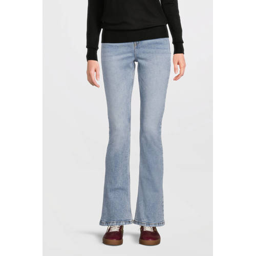 anytime high waist flared jeans gewassen blauw afbeelding