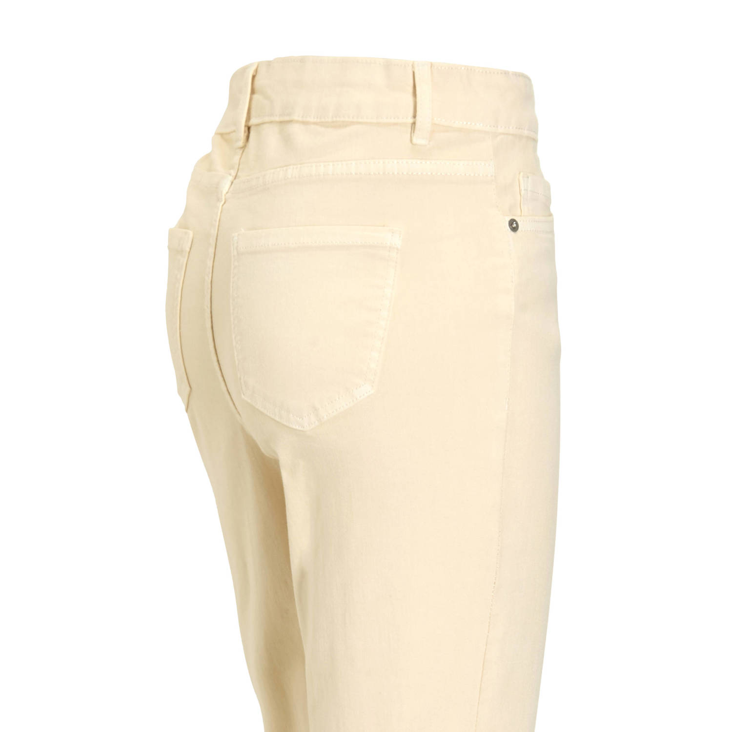 anytime high waist flared jeans ecru