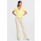 Anytime high waist flared jeans ecru