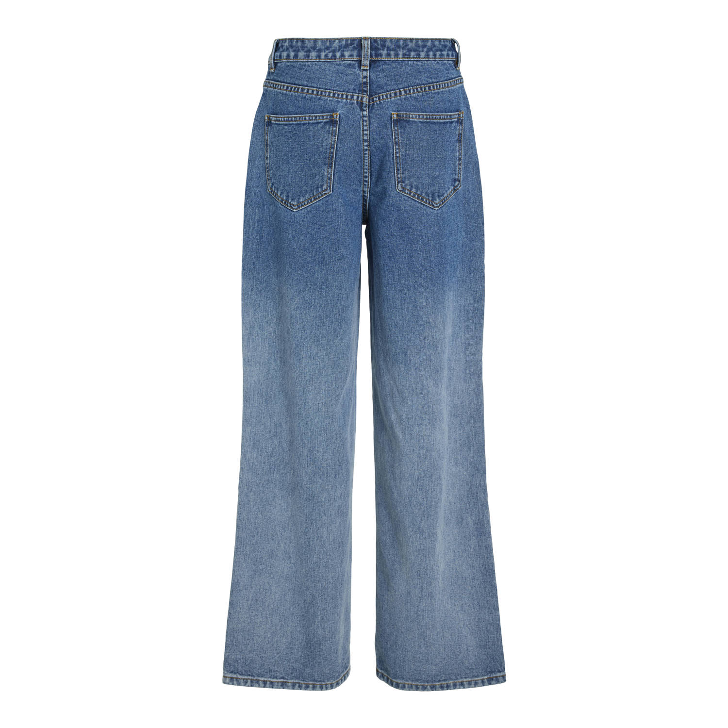VILA high waist wide leg jeans light blue denim