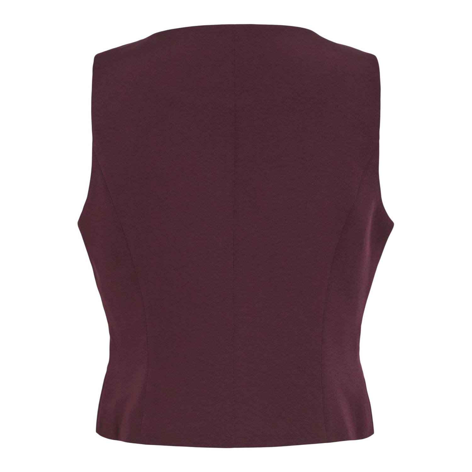 VILA gilet donkerrood