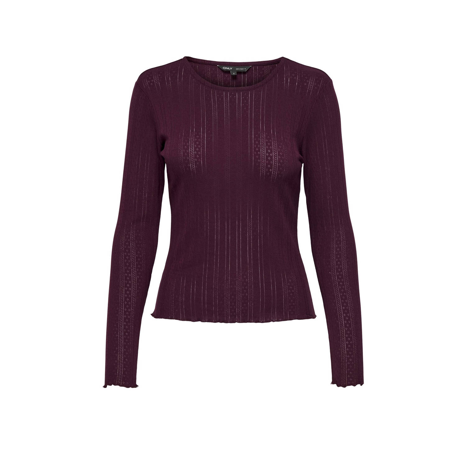 ONLY top ONLCARLOTTA donkerrood