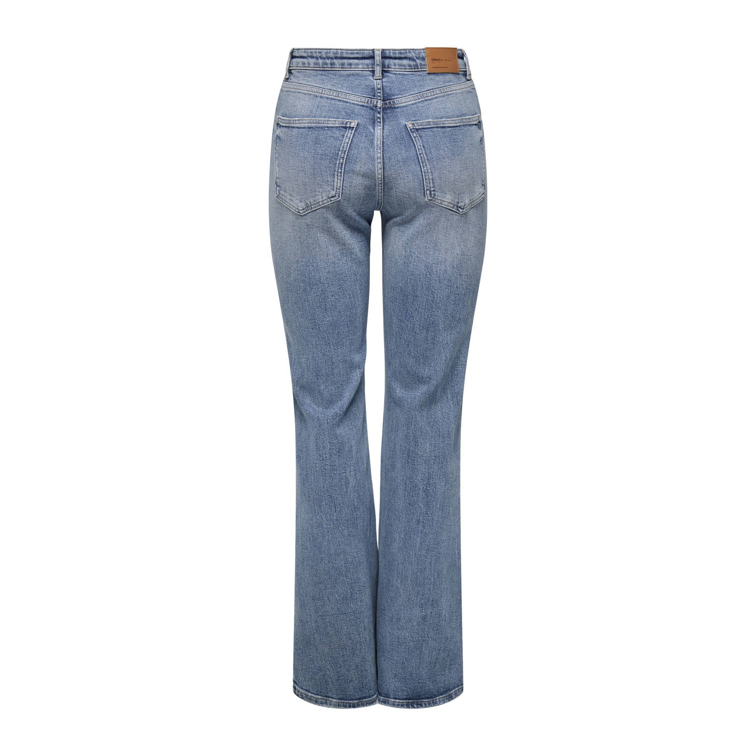 ONLY high waist flared jeans ONLJUICY medium blue denim