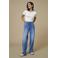 JDY high waist wide leg jeans JDYFELINA medium blue denim