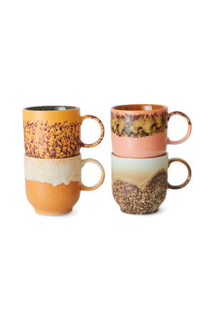 koffiekopje 70s (Ø8 cm) (250 ml) (set van 4) 