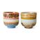 HKLIVING kom 70s (Ø13,5 cm) (set van 4)