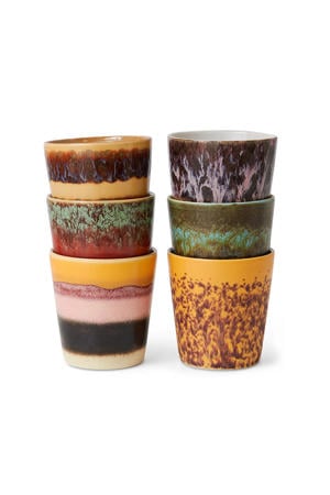 koffiekopje 70s (Ø7,5 cm) (180 ml) (set van 6)