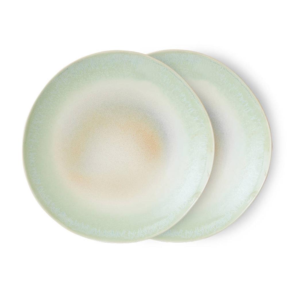 HKLIVING dinerbord 70s (Ø27,5 cm) (set van 2)
