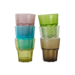 Mineral waterglas (set van 6)