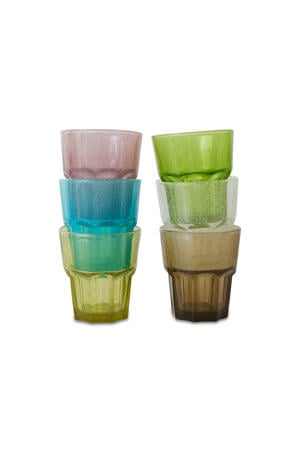 Mineral waterglas (set van 6)
