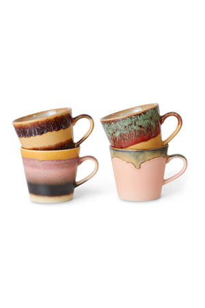 cappuccinomok 70s (Ø9,5 cm) (300 ml) (set van 4)