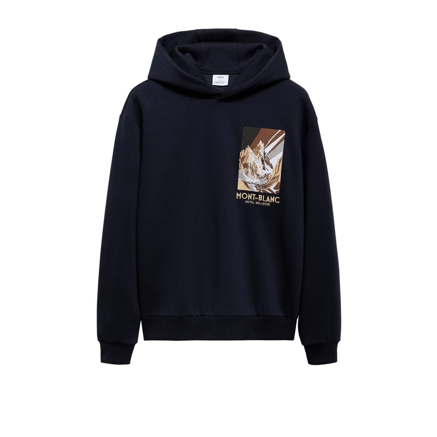 Mango Man hoodie donkerblauw