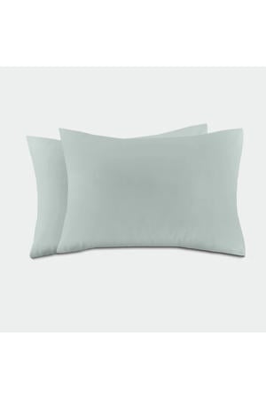 basis kussensloop - lichtgroen (60x70 cm) (set van 2)