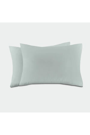 basis kussensloop - lichtgroen (60x70 cm) (set van 2)
