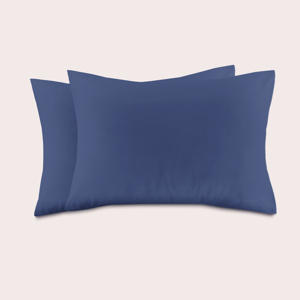 basis kussensloop - donkerblauw (60x70 cm) (set van 2)
