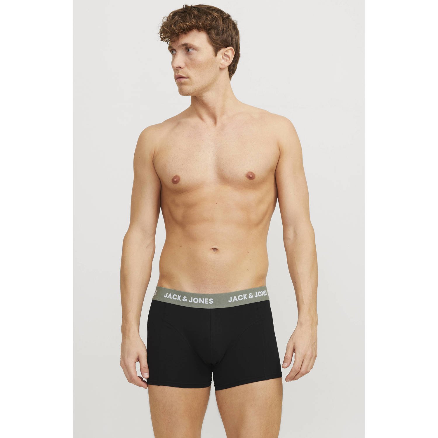 Jack & jones Boxershort met elastische band met label in een set van 3 stuks model 'AXEL'