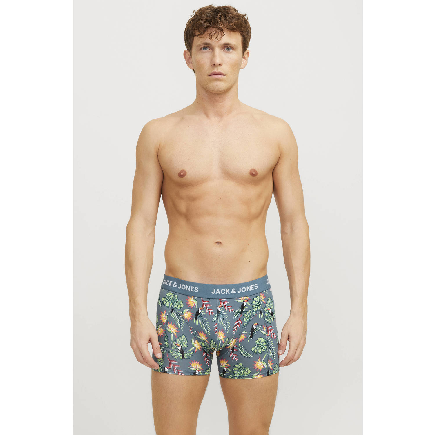 Jack & jones Boxershort met elastische band in een set van 3 stuks