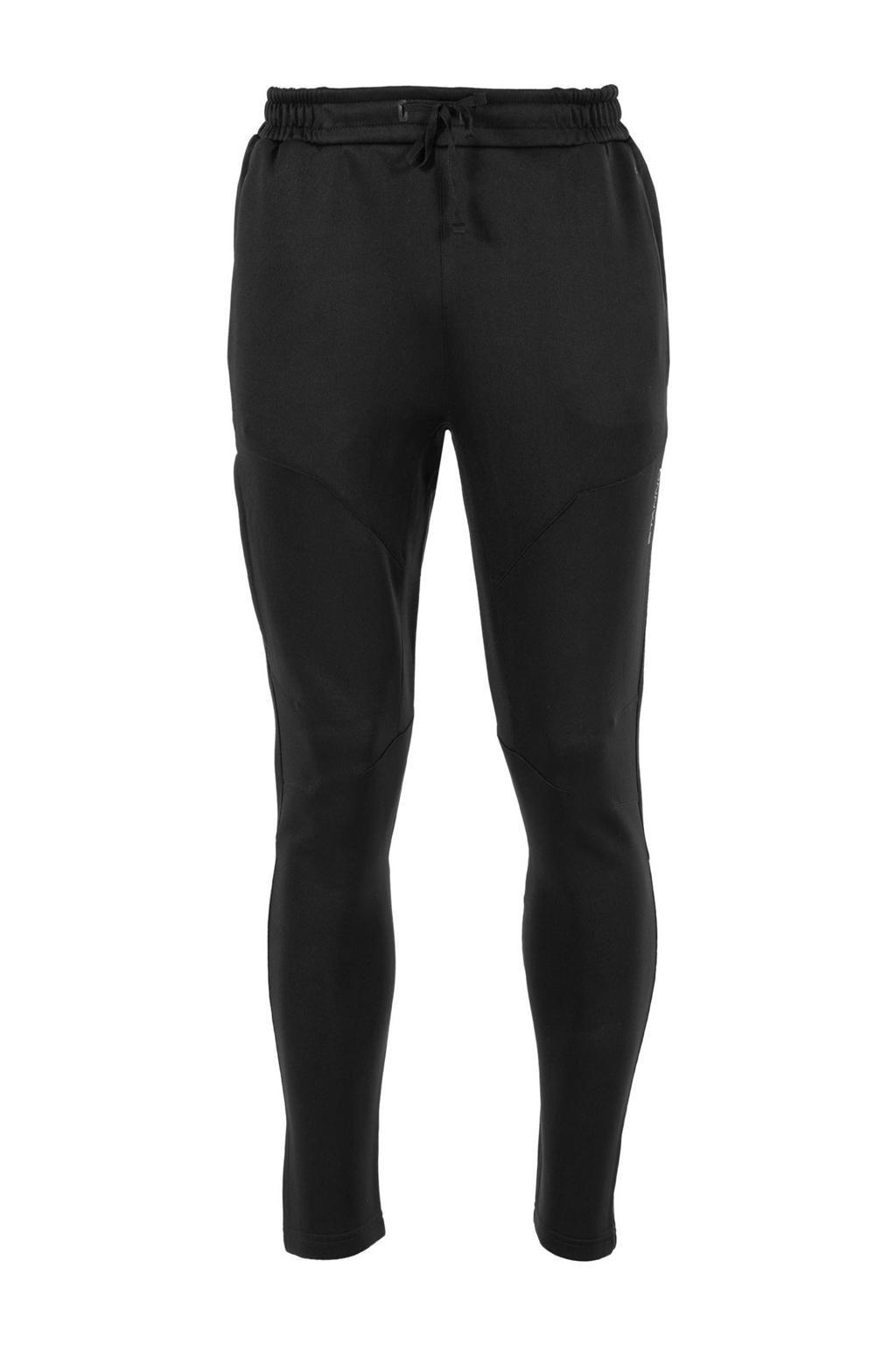 Zwarte unisex Stanno trainingsbroek Plaza van polyester