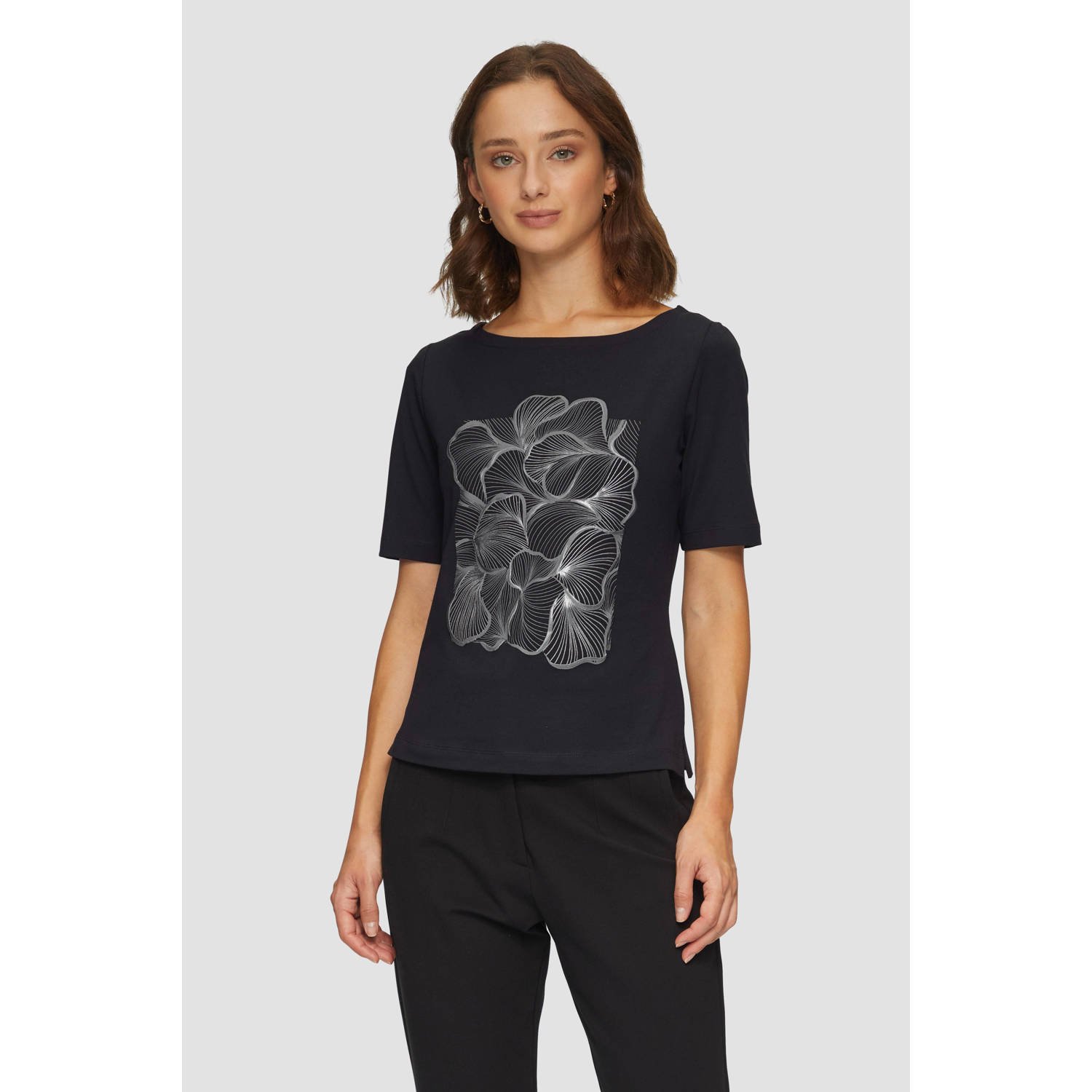 S.Oliver BLACK LABEL top met printopdruk