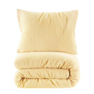 mousseline dekbedovertrek kinderbed geel (120x150 cm)