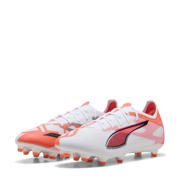 thumbnail: Puma Ultra 5 Match FG/AG  Senior voetbalschoenen wit/zwart/rood
