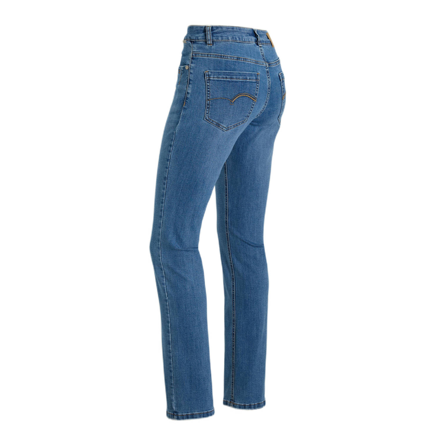Red Button high waist straight leg jeans Kate medium blue denim