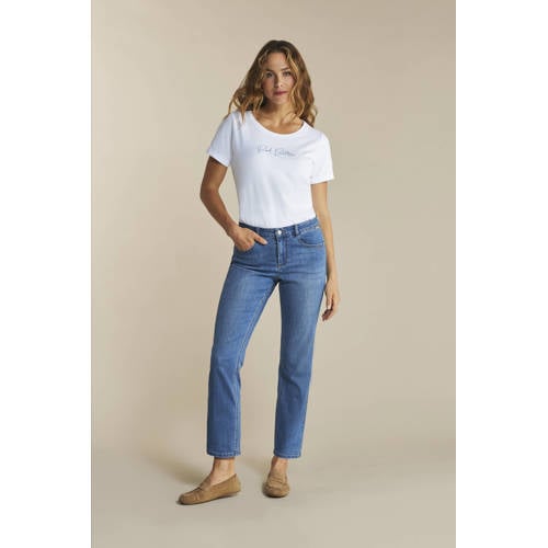 Red Button high waist straight leg jeans Kate medium blue denim afbeelding