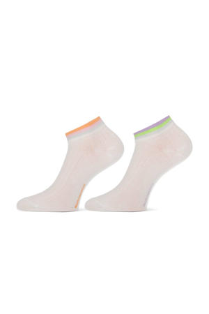 sneakersokken Felice - set van 2 wit