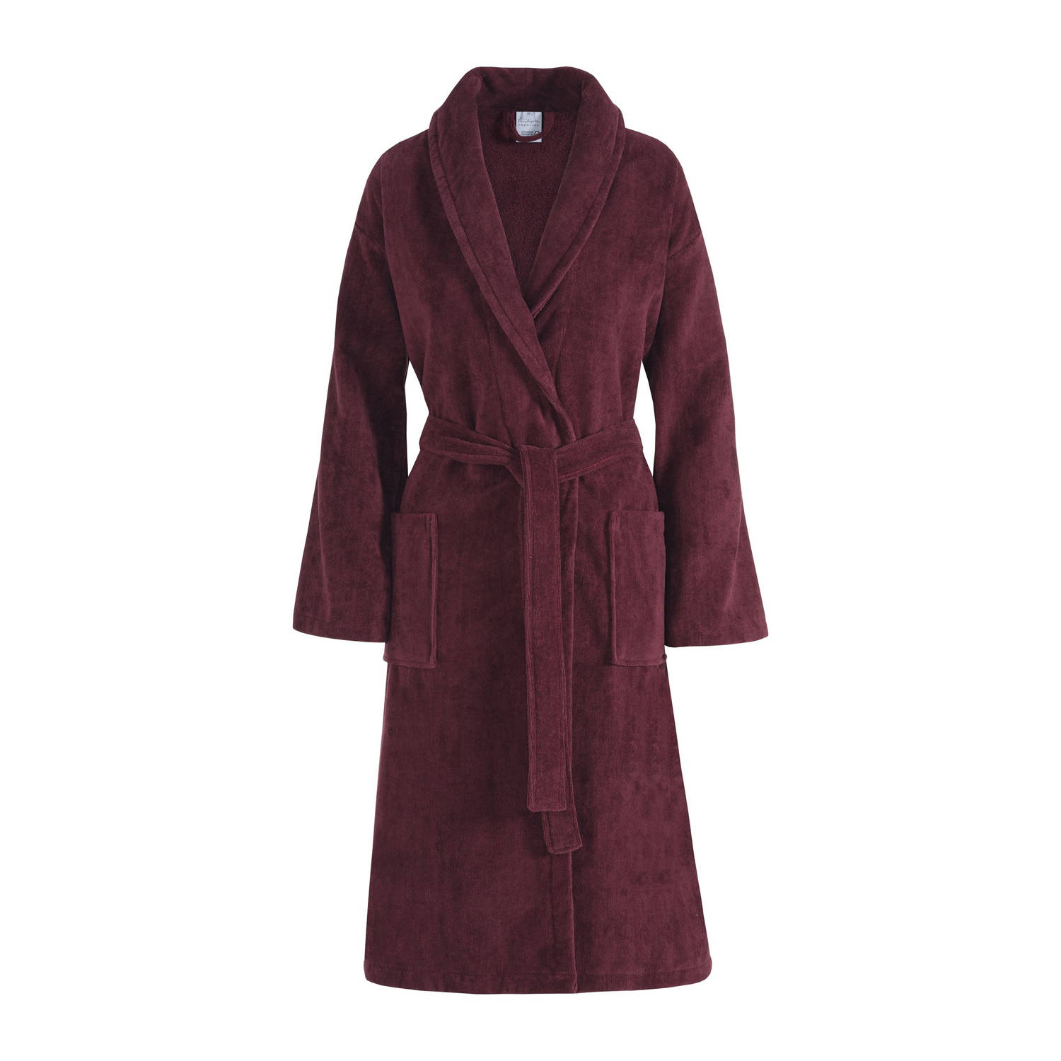 Vandyck velours badjas Prestige donkerrood