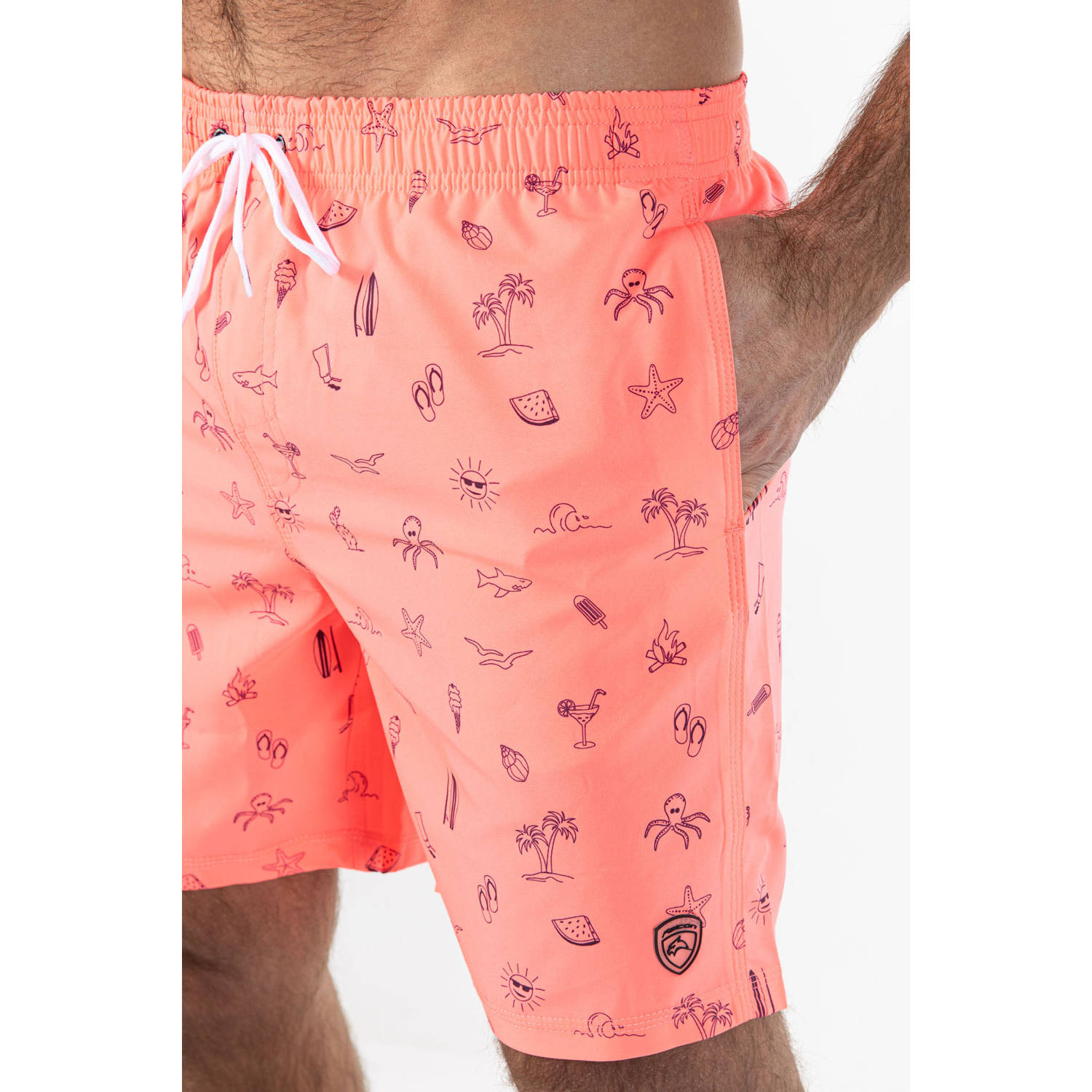 Falcon zwemshort Dray neon roze