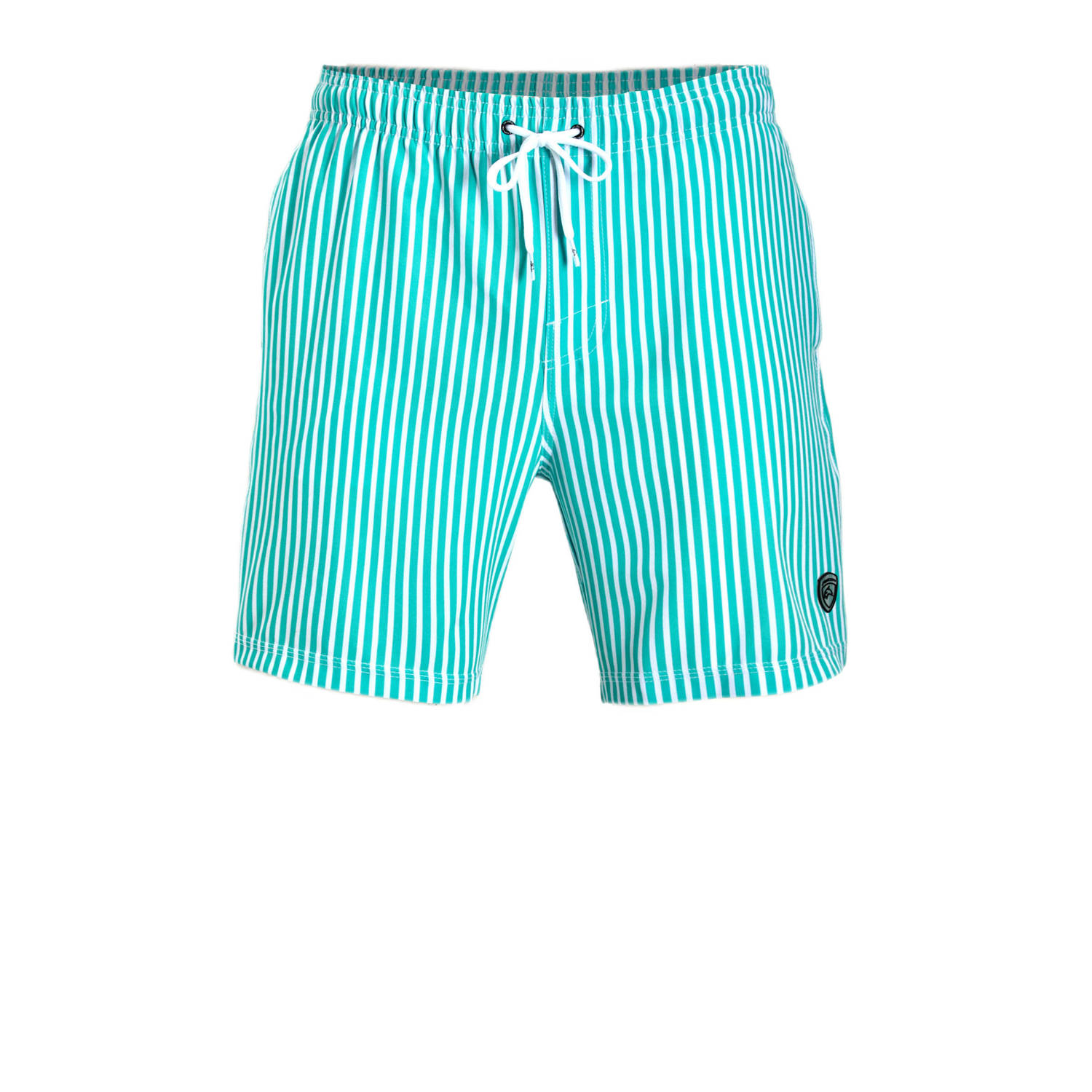 Falcon zwemshort Dray turquoise wit