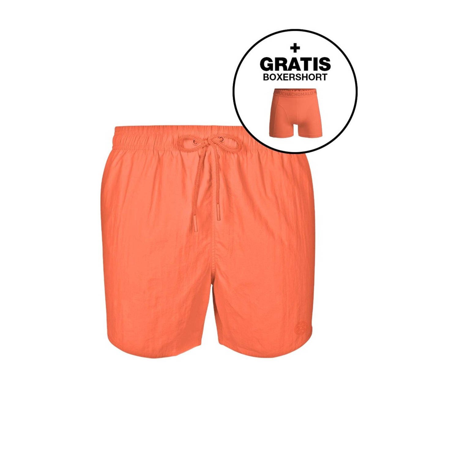 Muchachomalo zwemshort + gratis boxershort oranje