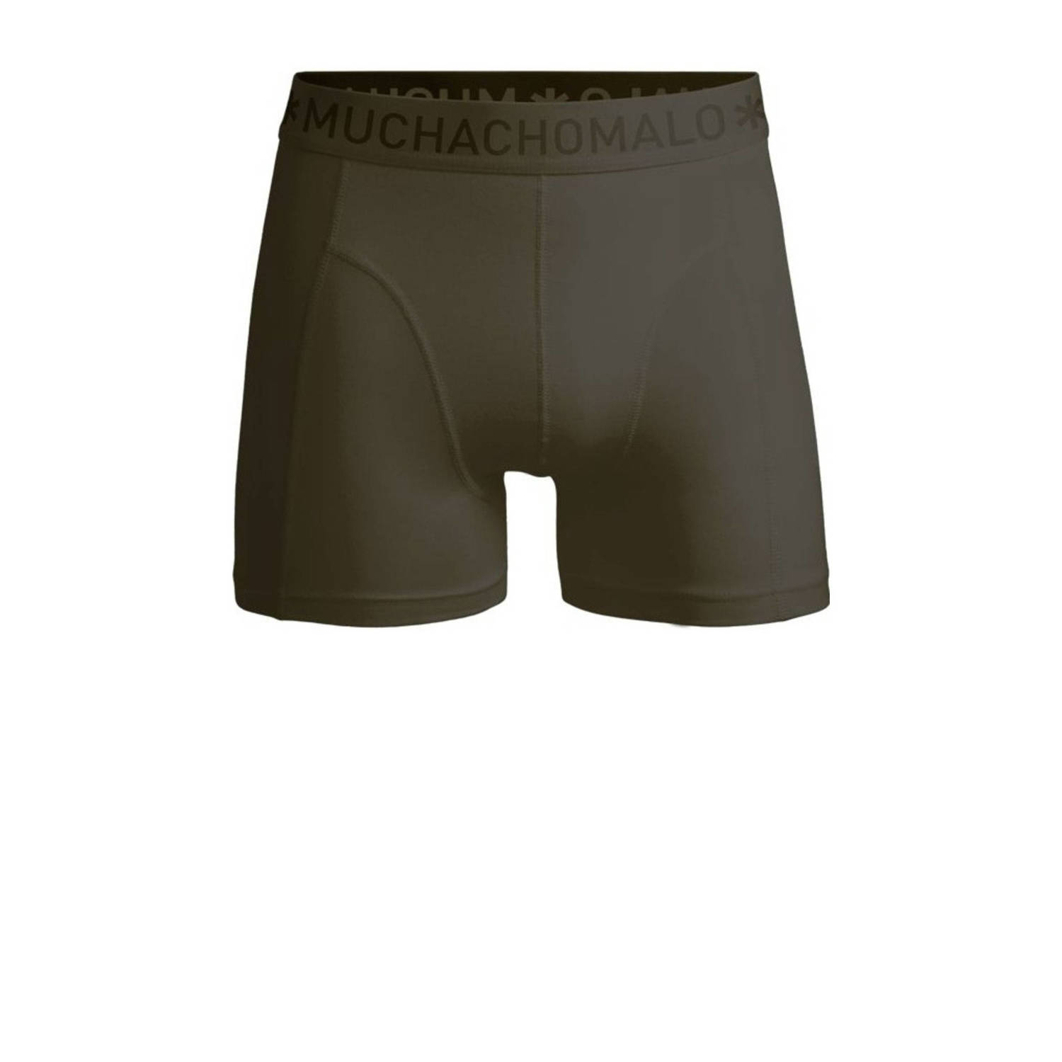 Muchachomalo zwemshort + gratis boxershort legergroen