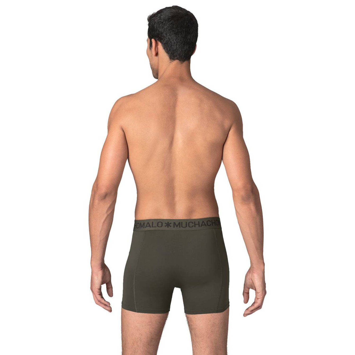 Muchachomalo zwemshort + gratis boxershort legergroen