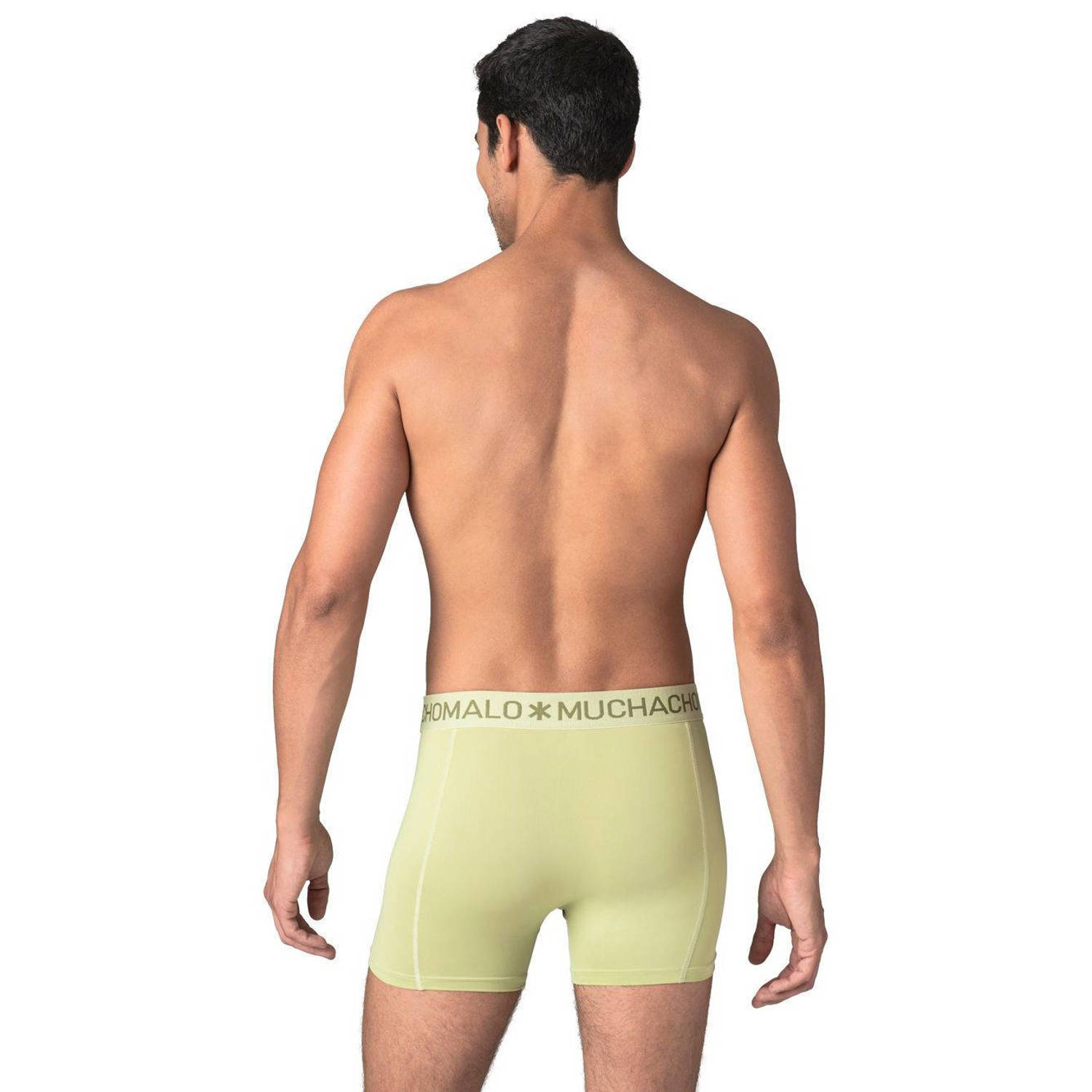 Muchachomalo zwemshort + gratis boxershort limegroen