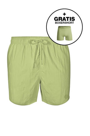 zwemshort + gratis boxershort limegroen