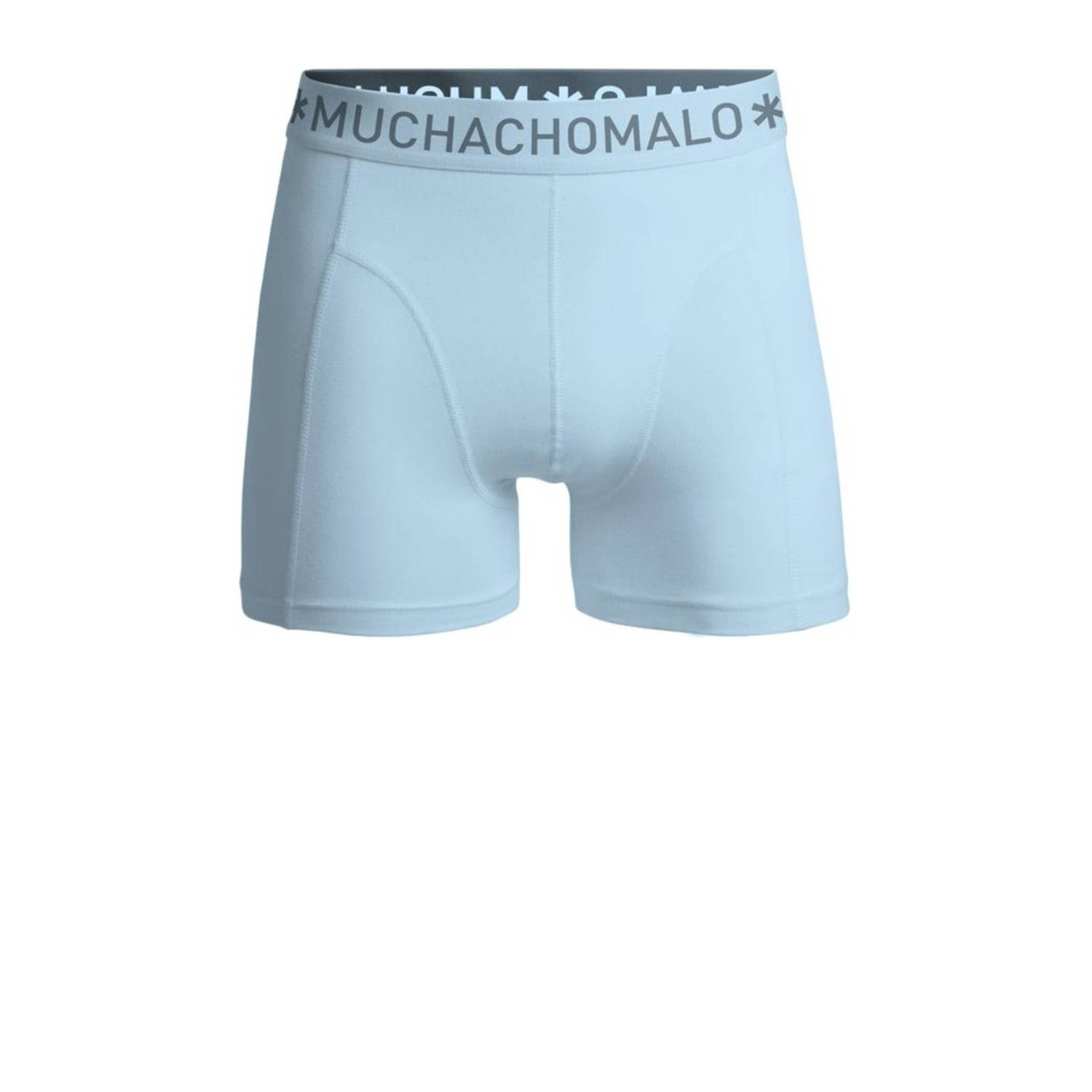 Muchachomalo zwemshort met magic print + gratis boxershort lichtblauw