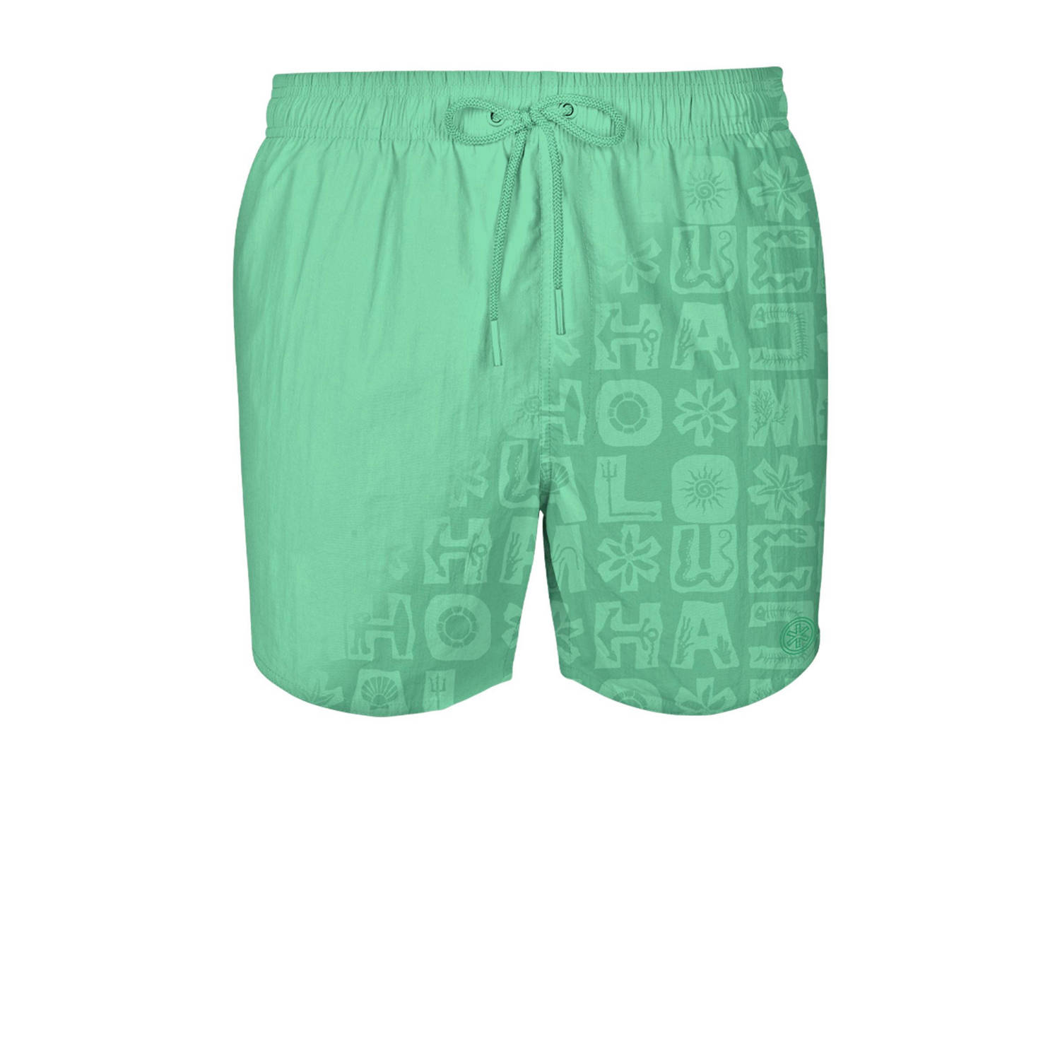 Muchachomalo zwemshort met magic print + gratis boxershort groen