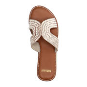 thumbnail: Manfield leren slippers goud