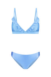thumbnail: Shiwi The Sunshine Brand voorgevormde triangel bikini set Beau met ruches lichtblauw