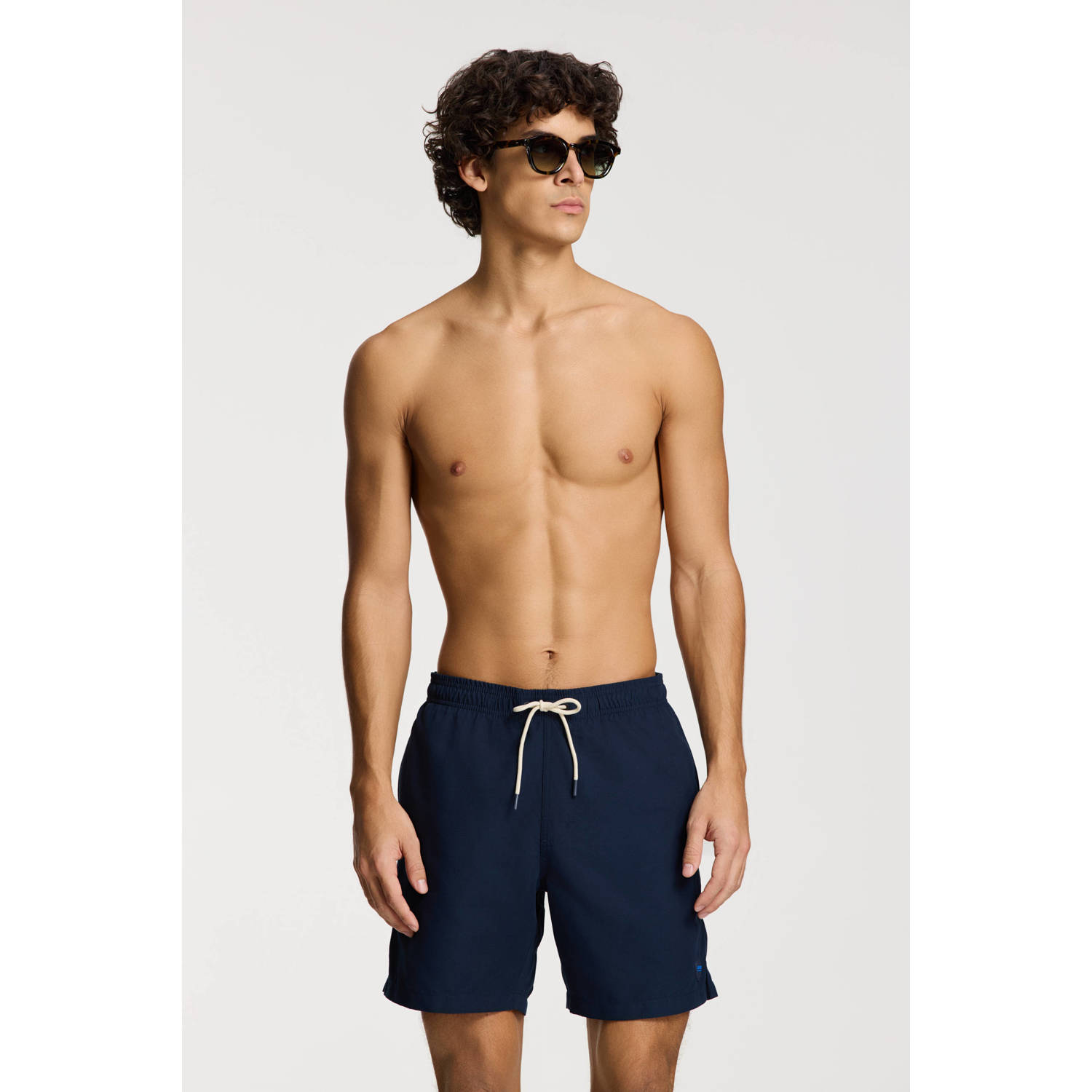SHIWI Heren Zwembroeken Men Mike Swim Shorts 7 Inch Solid Donkerblauw