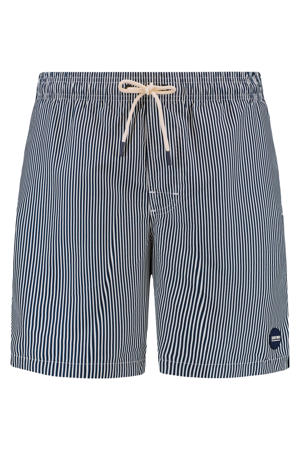 zwemshort Mike blauw/wit